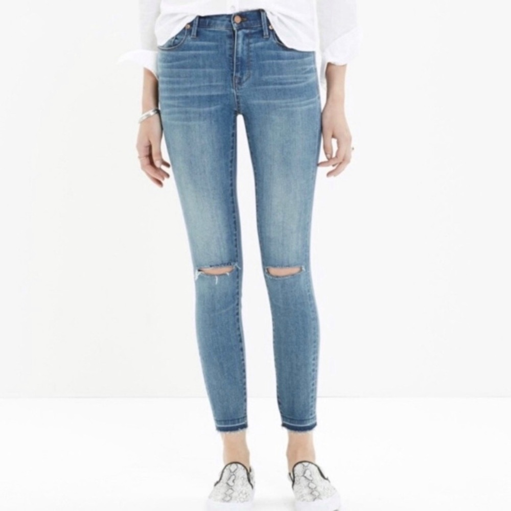 Madewell Women Roadtripper Distressed Jeggings - Picture 1 of 7